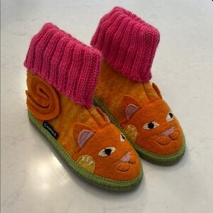 Garnet Hill wool Cat girls Slippers 11